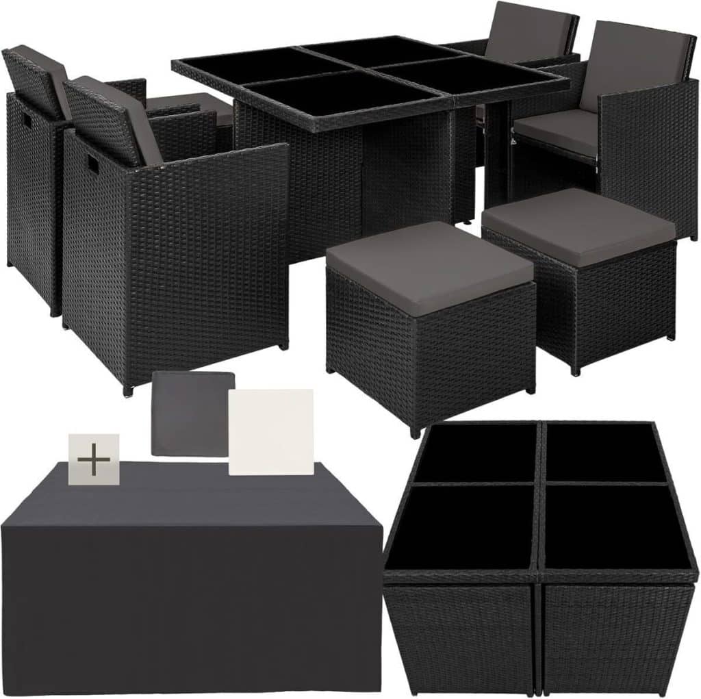 Test du salon de jardin TecTake® : confort et style pour 8 personnes