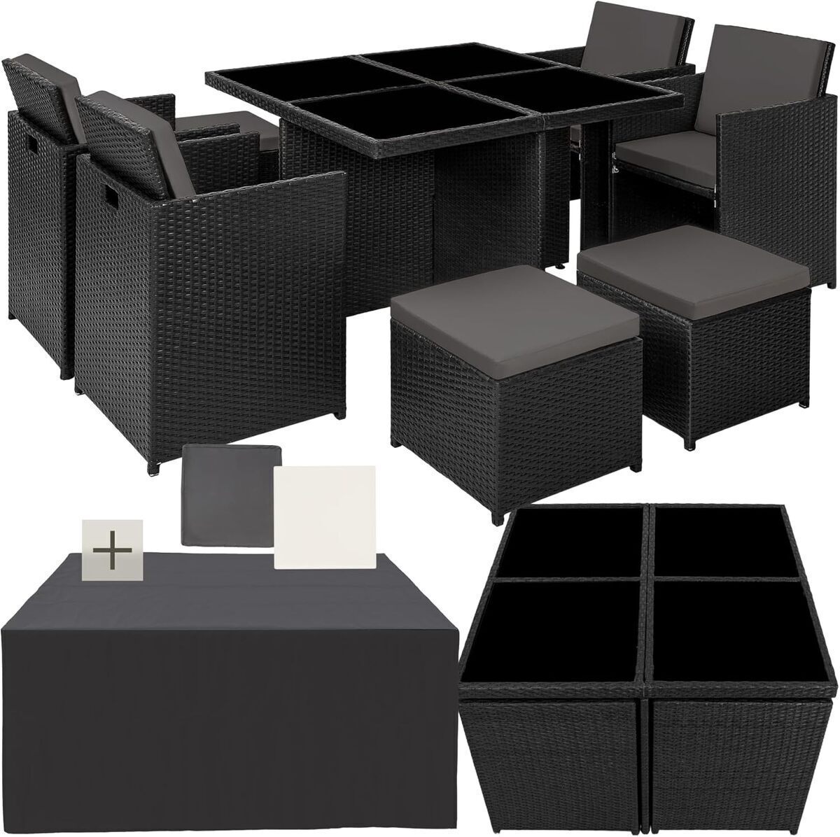 Test du salon de jardin TecTake® : confort et style pour 8 personnes