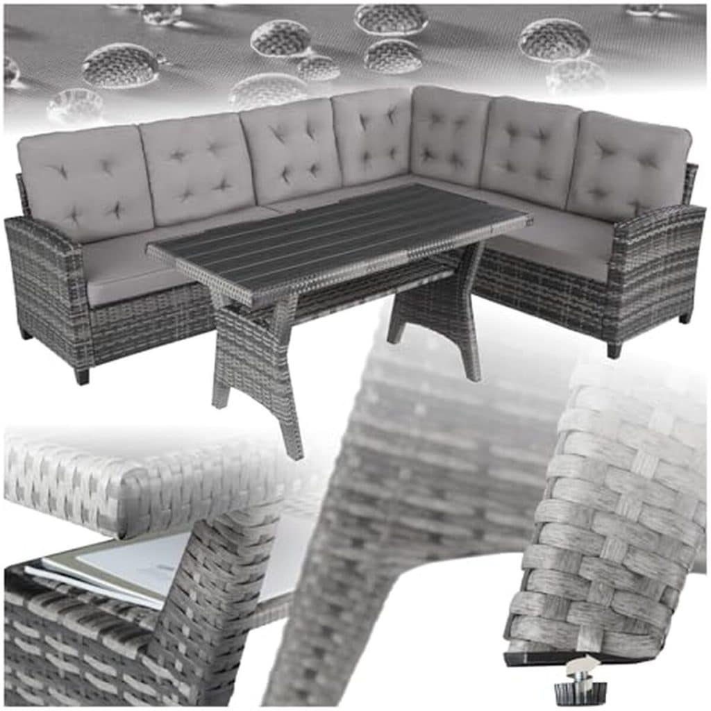 Test : ensemble salon de jardin TecTake® rotin XXL 6 places