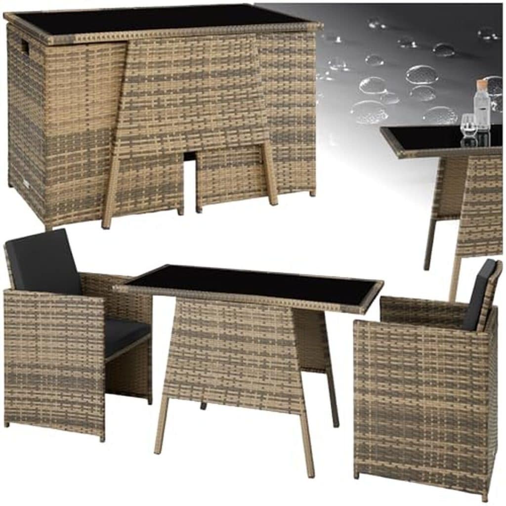 Test : mobilier de jardin encastrable TecTake pour balcon et terrasse