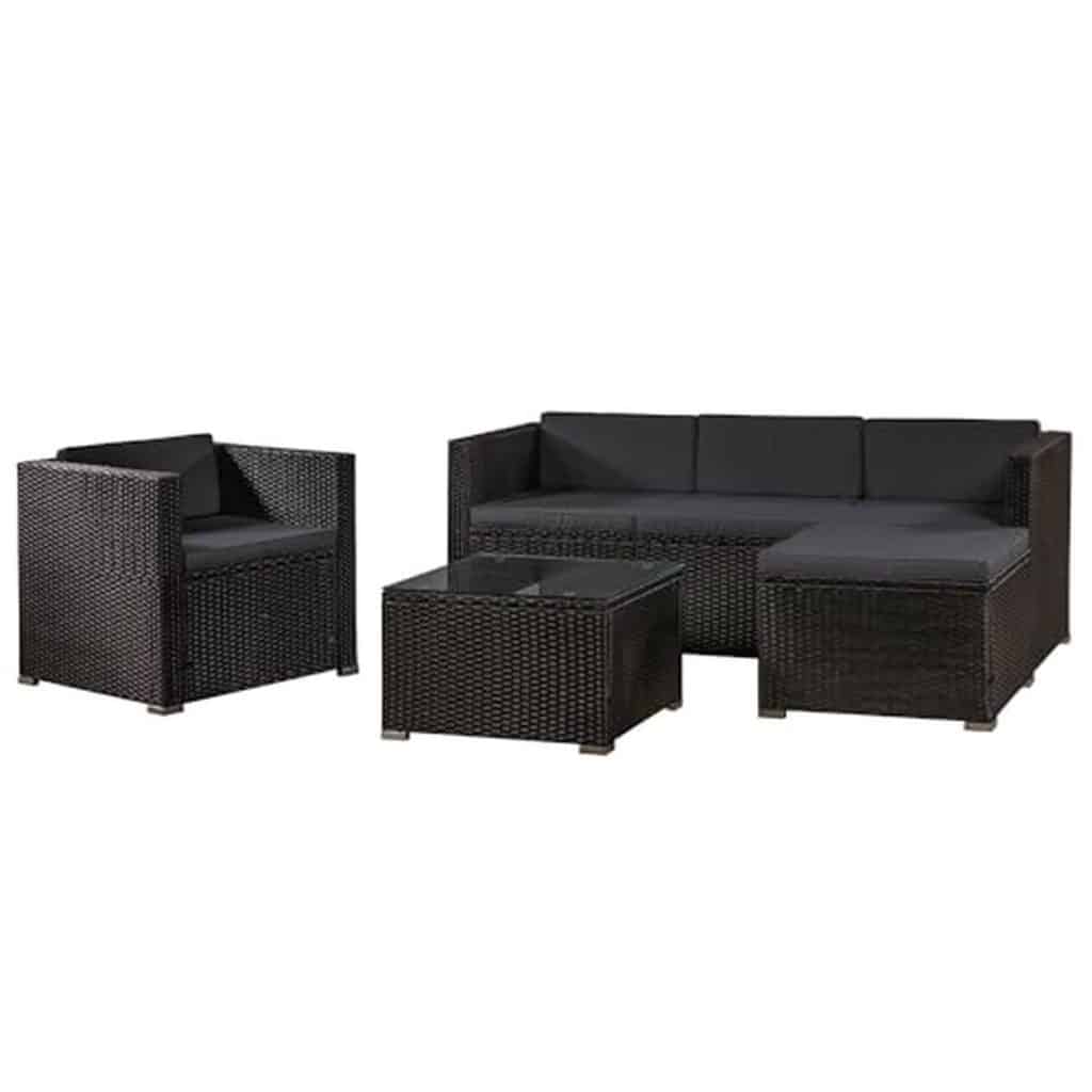 Test : salon de jardin Punta Cana en polyrotin par Juskys