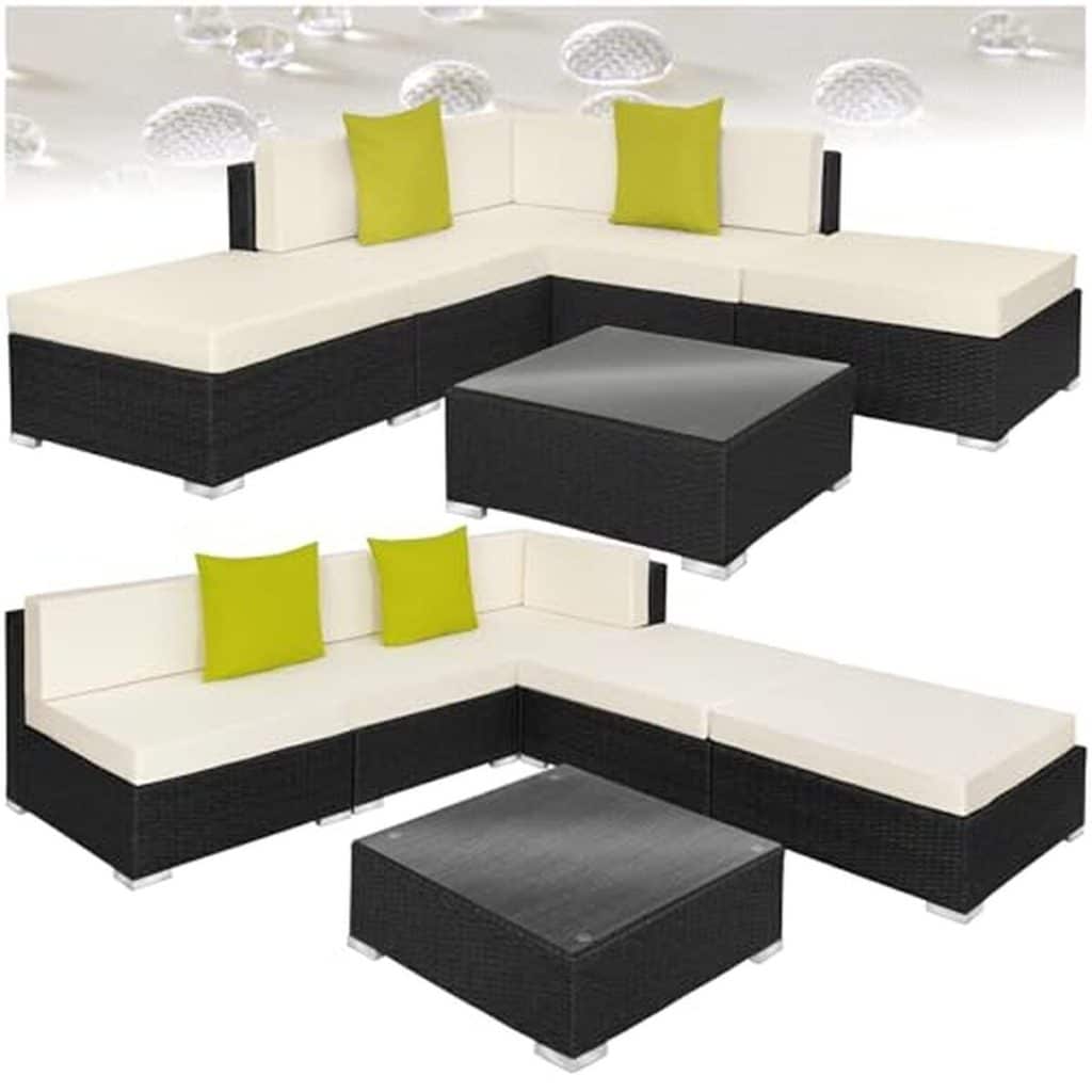 Test : salon de jardin TecTake® XXL en poly rotin modulable